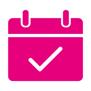 Kalenderikon för BookIt med bokning av eventmaterial.